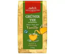 Чай зелений Westminster Gruner Tee Vanille з ваніллю 250г.