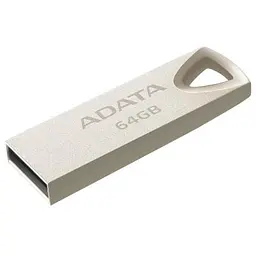 USB флеш накопичувач ADATA 64GB UV210 Metal Silver USB 2.0 (AUV210-64G-RGD) - мініатюра 2