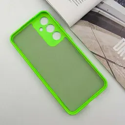 Чохол TPU GETMAN Liquid Silk Full Camera для Samsung Galaxy S23 FE Салатовий / Neon Green - мініатюра 3