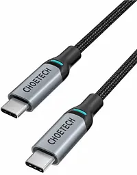 Кабель USB 2.0 Type-C M-M, 1.8 м, 100W, обплетення, PD, чорний Choetech - мініатюра 2