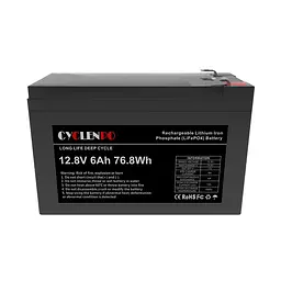 Акумуляторна батарея літій-залізо-фосфатна 12.8В 6Аг Cyclen 12.8V 6AH LiFePo4 (44-00079) - мініатюра 5
