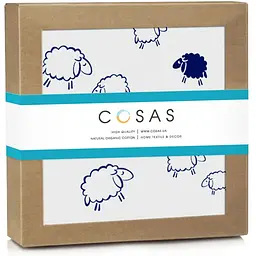 Наматрацник непромокаючий Cosas Sheep 70х120 см білий (WaterSheet_Sheep_120)