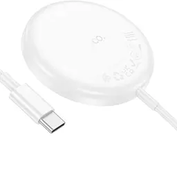 Бездротовий зарядний пристрій Hoco CW50 Fast 3-in-1 magnetic iWatch 2.5W/MagSafe 7.5W Type-C AirPods / iWatch 1–8 SE/SE2 Ultra Білий