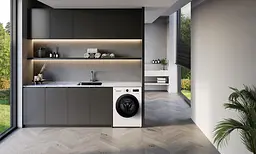 Пральна машина LG фронтальна, 7кг, 1200, A+++, 44см, дисплей, пара, інвертор, білий (F2Y1HS6W) - мініатюра 3