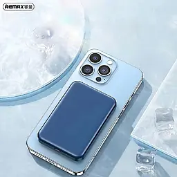 Павербанк Remax RPP-65 / 10000 мАг / до 20 Вт / USB-C + MagSafe / PD+QC / Синій - мініатюра 6