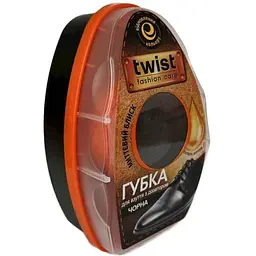 Губка для взуття TWIST З дозатором із гладкої шкіри, чорний