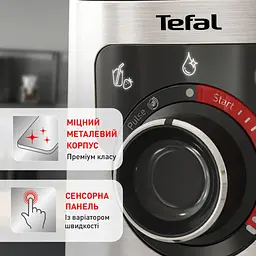 Блендер стаціонарний Tefal PerfectMix+ 1200 Вт чаша 1750 мл скло сіро-чорний (BL871D31) - мініатюра 11