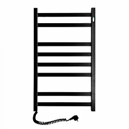 Рушникосушка електрична Авангард 480х800, ліва, чорний муар