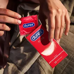Презервативи латексні з силіконовою змазкою Durex Elite, тонкі, 12 шт. (8157121) - мініатюра 5