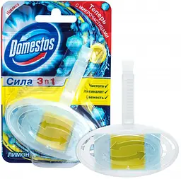 Туалетний блок для унітаза Domestos Сила 3в1 Лимон, 40 г - мініатюра 3