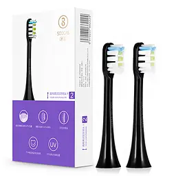 Насадка для зубної щітки Xiaomi SOOCAS X1/X3/X5 BH01B (Чорні, 2 шт) - мініатюра 5