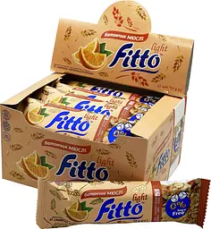Батончик-мюслі Fitto Light Апельсин-кіноа 25 г - мініатюра 2