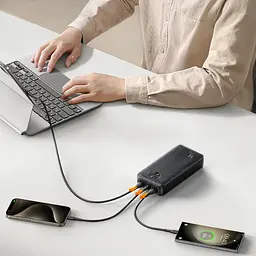 УМБ Joyroom 20000mAh 22,5W PD,QC3.0, 2xUSB-A, USB-C In/Out Black - мініатюра 6