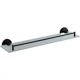 Полиця скляна VBI Venus black VBI-040009BL, Чорний матовий
