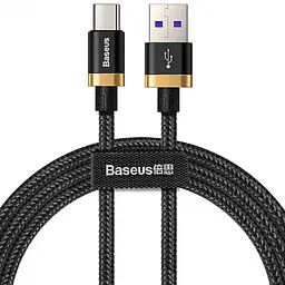 Кабель Baseus HW Flash Cable USB 3.0 to Type-C 5A 40W 1m CATZH-AV1 Black-Gold