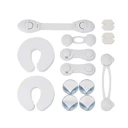 Комплект дитячого захисту MBM Kids 17 одиниць білий (BS-22 WHITE) - мініатюра 2