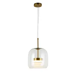 Светильник підвісний LED Levistella 909XL157-1 led (220) AB+CL, 9W, бронза + прозорий, сучасний стиль для вітальні - мініатюра 2