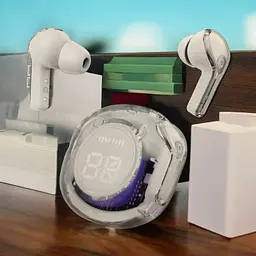 Бездротові навушники Bluetooth UKC TWS Ultrapods pro білі - мініатюра 2