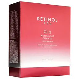 Набір для догляду за шкірою обличчя Tony Moly Red Retinol 0.1% Wrinkle Multi Cream Set: крем для обличчя 50 мл + крем для обличчя 30 мл - мініатюра 4