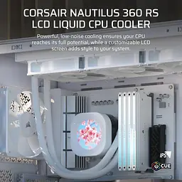 СВО Corsair Nautilus 360 RS LCD White (CW-9061034-WW) - мініатюра 2