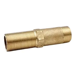 Згін трубний Lexline К.0641 1/2" L 97 мм прямий посилений латунь 30412