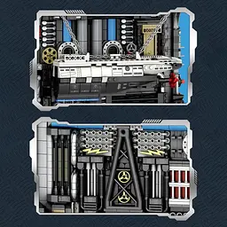 Конструктор Reobrix Submarine Factory 3D-книжка на полицю (66038) [160321] - мініатюра 11