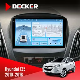 Штатна магнітола Hyundai ix35 2010-2018 Decker D9-010 6x128, DSP, 4G, 2K Decker (НФ-00004680)