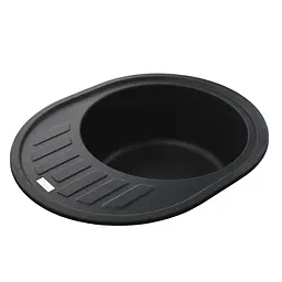 Гранітна мийка Globus Lux ARNO графіт 620х500мм-А0001 - мініатюра 2