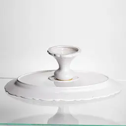Блюдо сервірувальне порцелянове  Yiwu  Pearl 35.5 см на ніжці Yiwu 120-YH-HG048 - мініатюра 5