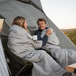 Спальний мішок двомісний Naturehike NH21MSD05, блакитний - мініатюра 7