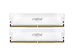 Пам'ять для настільних комп'ютерів Crucial 32GB (2x16GB) 6000MHz CL36 Pro Overclocking White (CP2K16G60C36U5W)