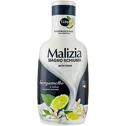 Гель-піна для душу та ванни Malizia Bath Foam Bergamot and Sage Бергамот та Шавлія 1 л (8003510034697)