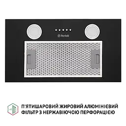 Витяжка повновбудована PERFELLI BI 5252 BL 700 LED - мініатюра 6