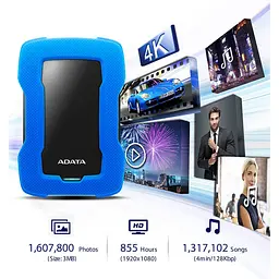 Зовнішній жорсткий диск Adata переносний HD330 DashDrive Durable 1TB USB 3.1 - мініатюра 6