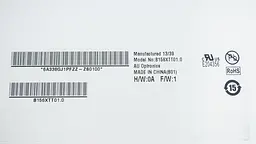 Матриця 15.6 B156XTT01.0 touch 1366х768, 40pin, LED, SLIM вертикальні вушки, глянцева, роз'єм праворуч знизу для ноутбука - мініатюра 2