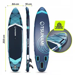 Надувна SUP дошка TSUNAMI PRO 350 см з веслом T12 (P-5905973405607) - мініатюра 8