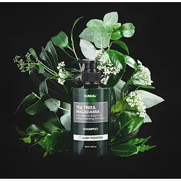 Шампунь для волосся Kundal Tea Tree & Macadamia Deep Cleansing Shampoo Baby Powder проти лупи з ароматом дитячої присипки натуральний 500 мл - мініатюра 3