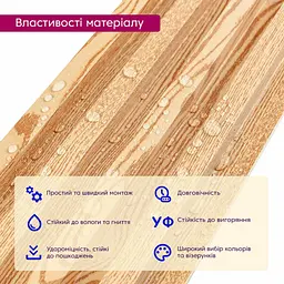 Рейка декоративна Sticker Wall WPC стінова 3000х166х23мм Сосна SW-00001526 - мініатюра 3