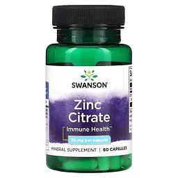 Цитрат Цинку Zinc Citrate 30 мг - 60 капсул