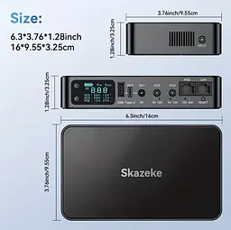 Skazeke D2P — Міні ДБЖ (UPS) 18000mAh (5-24V) для роутерів, камер, модемів та ін. обладнання. - мініатюра 8