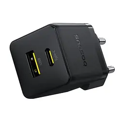 МЗП Baseus Palm Fast Charger 20W (1USB-A/1C) + кабель Type-C to Type-C (P10111608) Cluster Black - мініатюра 3