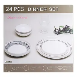 Столовий сервіз TS Kitchen на 6 персон порцеляновий Rose, рожевий HP23414 - мініатюра 6
