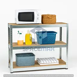 Стелаж металевий 60×60×25 оцинкований самозбірний SPACEMAX
