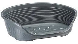 Пластиковий лежак для собак і котів Ferplast Siesta Deluxe 2 сірий 49×36×17,5 см 70202947
