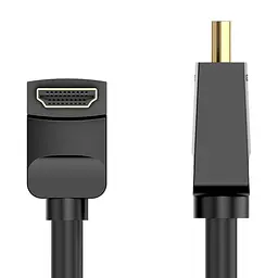 Кабель HDMI Vention HDMI 2.0 Right Angle Cable 90 Degree 1.5 м (AARBG) - мініатюра 2