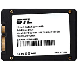 Накопичувач SSD GTL Sata 2.5 480Gb Green Light SATA 3 Bulk (GTLS480GBBL) - мініатюра 3
