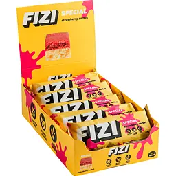 Набір батончиків Fizi Полуничний сорбет Спеціальний бокс 10 шт. x 45 г