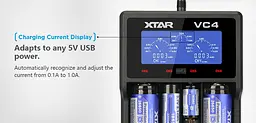 Зарядний пристрій XTAR VC4 для Li-Ion акумуляторів - мініатюра 5