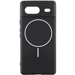 Чохол Silicone Cover Lakshmi Full Camera (AA) with Magnetic Fit для Google Pixel 7 Чорний / Black