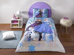 Підлітковий комплект Disney Frozen Winter Ранфорс / простирадло на резинці Tac pbe0051174